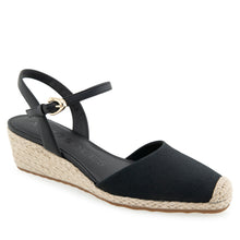 Real Dress Wedge | Black Canvas