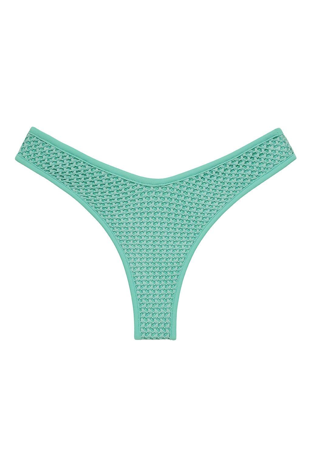 Lulu Bikini Bottom | Turquoise Crochet