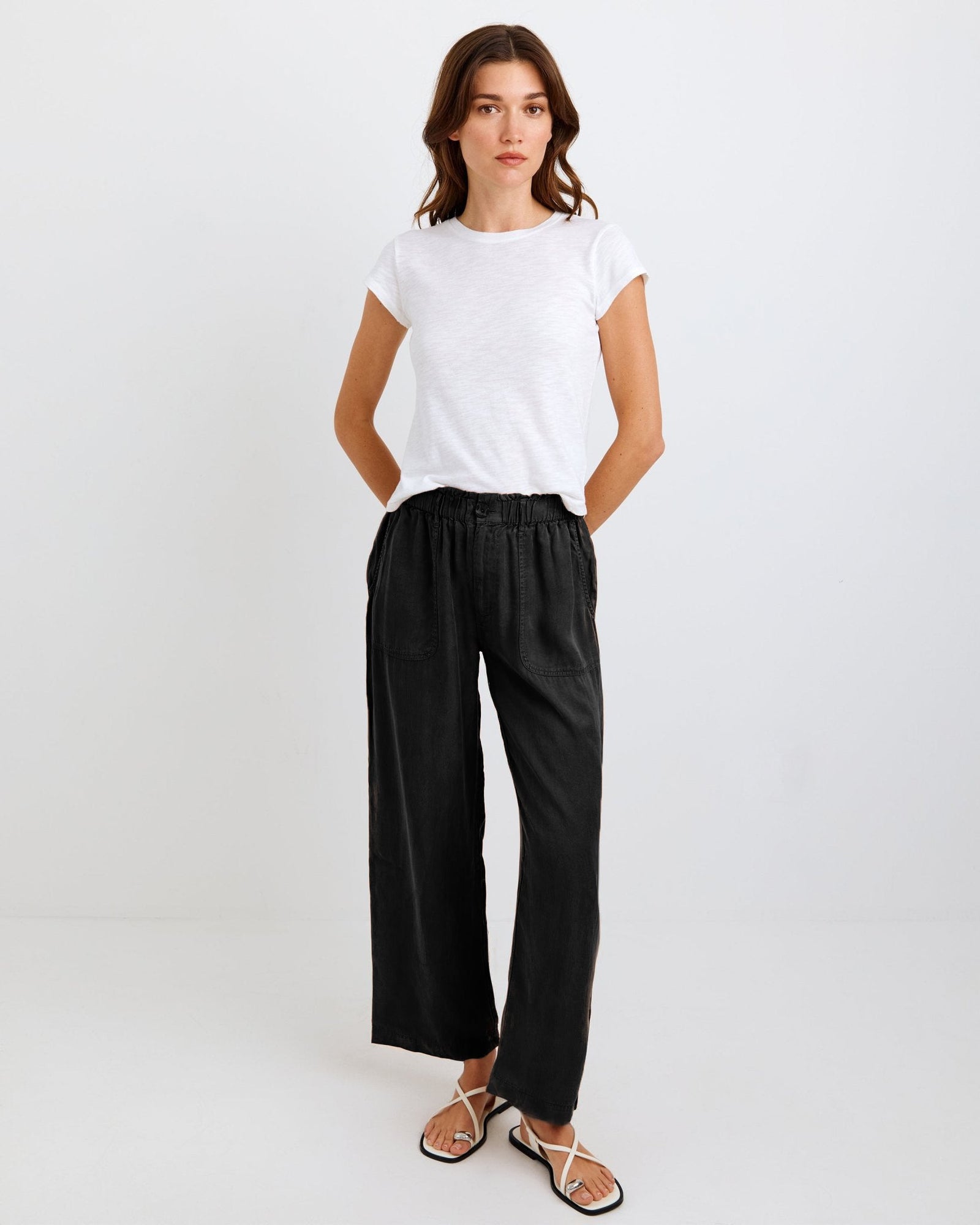 Utility Pocket Ankle Pant | Vintage Black