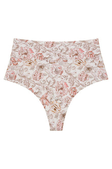 Added Coverage High Rise Bikini Bottom | Venecia Floral