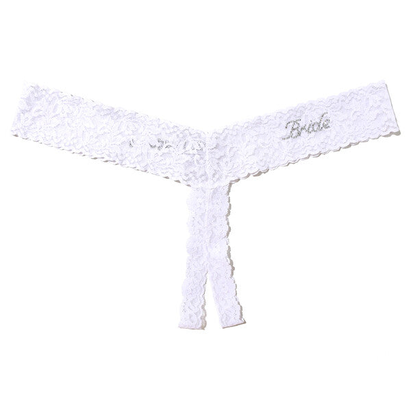 Bride Open Plus Thong | White