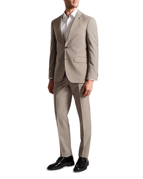 Men | Natural Sharkskin Jacket | White Red
