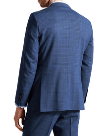 Men | Check Suit Jacket | Navy