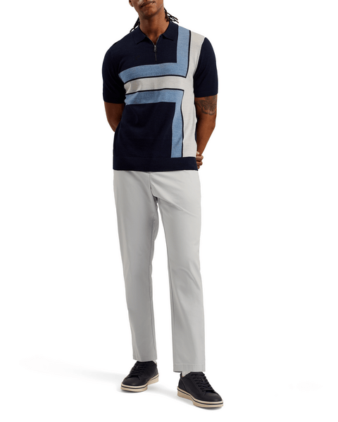 Men | Regular Fit Textured Chin | Light Pastel Grey