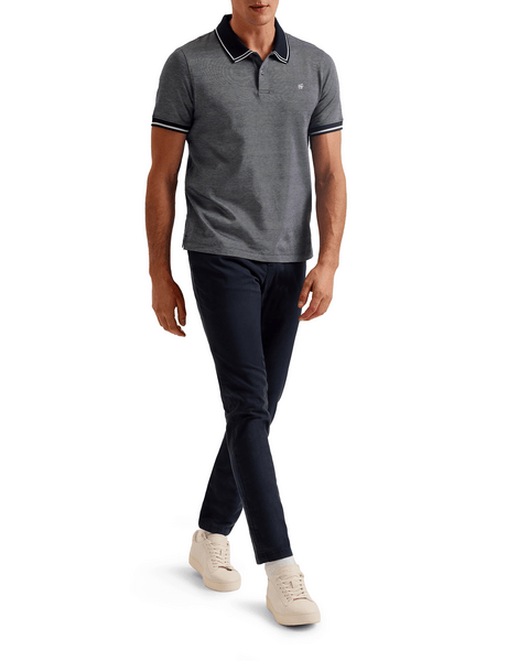 Men | Helta Short Sleeve Slim Fit Polo | Navy