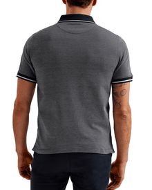 Men | Helta Short Sleeve Slim Fit Polo | Navy