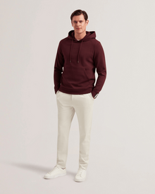 Men | Drotow Long Sleeve Regular Branded Hood | Red