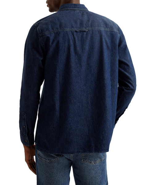 Men | Long Sleeve Denim Shirt | Blue (V2)