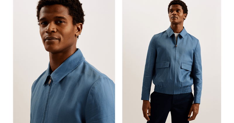 Men | Light Weight Blouson | Blue Red White