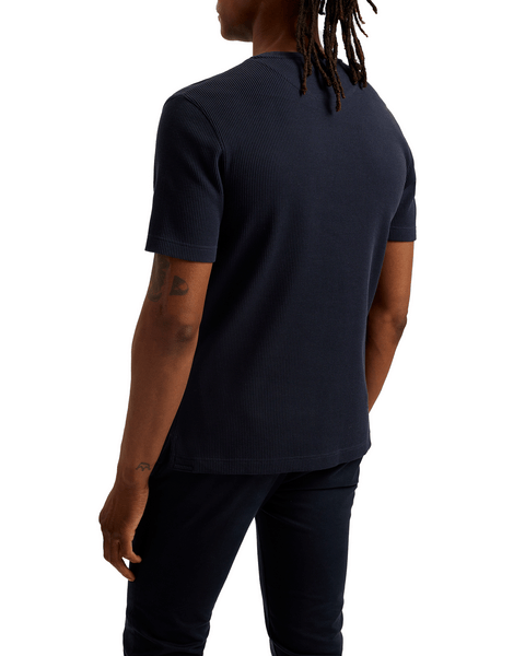 Men | Frute Short Sleeve Reg Textured T Shirt | Navy