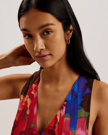 Women | Organza Tropical Bloom V | Multicolor (V2)