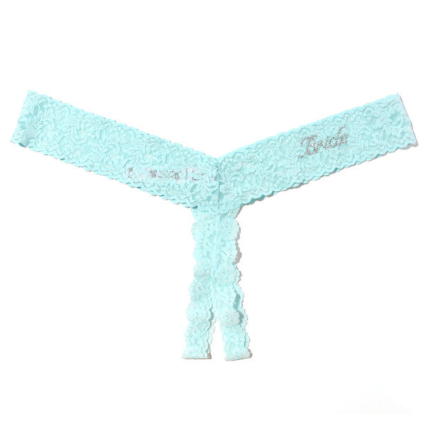 Bride Open Plus Thong | Celeste Blue