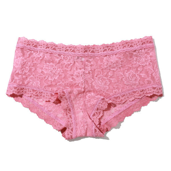 Signature Lace Boyshort | Tea Cake (Pink)