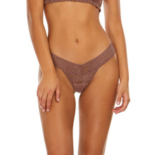 Petite Daily Lace Low Rise Thong | Allspice Brown