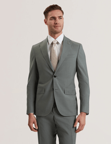 Men | Classic Wool Suit Jacket | Dark Green