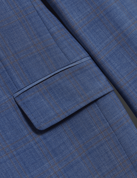Men | Classic Wool Suit Jacket | Dark Blue (V2)