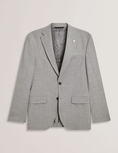 Men | Classic Wool Suit Jacket | Light Pastel Grey (V2)
