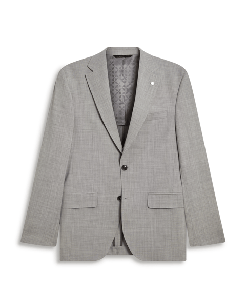 Men | Classic Wool Suit Jacket | Light Pastel Grey (V2)