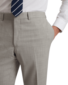 Men | Classic Wool Suit Trouser | Light Pastel Grey (V2)