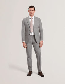 Men | Classic Wool Suit Trouser | Light Pastel Grey (V3)