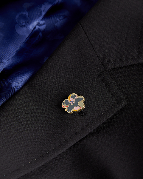 Men | Classic Wool Suit Jacket | Black