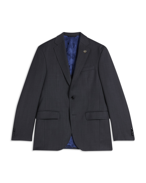 Men | Classic Wool Suit Jacket | Charcoal