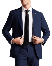Men | Classic Wool Suit Jacket | Obsidian Heather