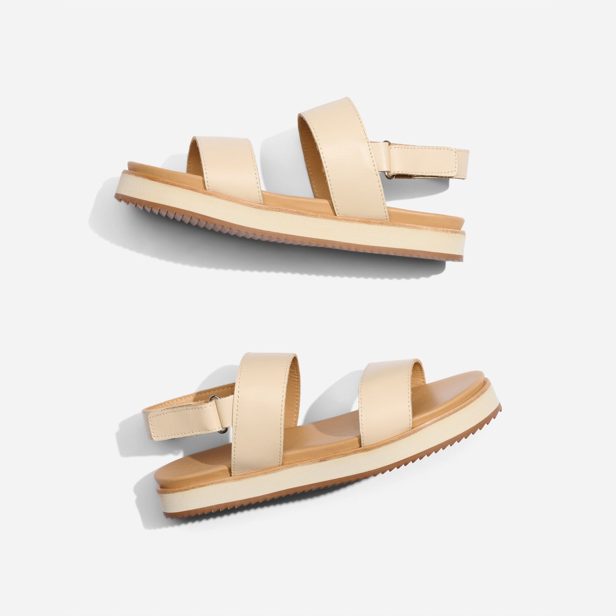 Go-To Flatform Sandal Bone Women's Leather Sandal Nisolo
