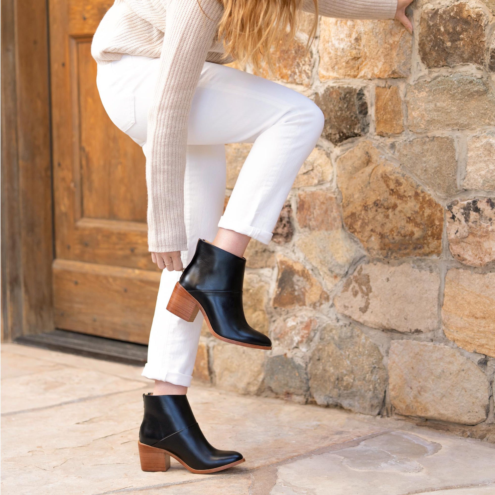 Dari Boot Black Women's Leather Boot Nisolo