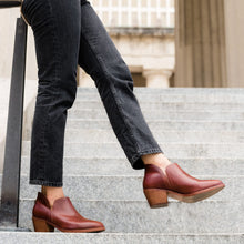 Mia Everyday Ankle Bootie Auburn Women's Leather Boot Nisolo