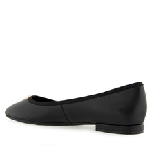 Arena Dress Flat | Black Leather