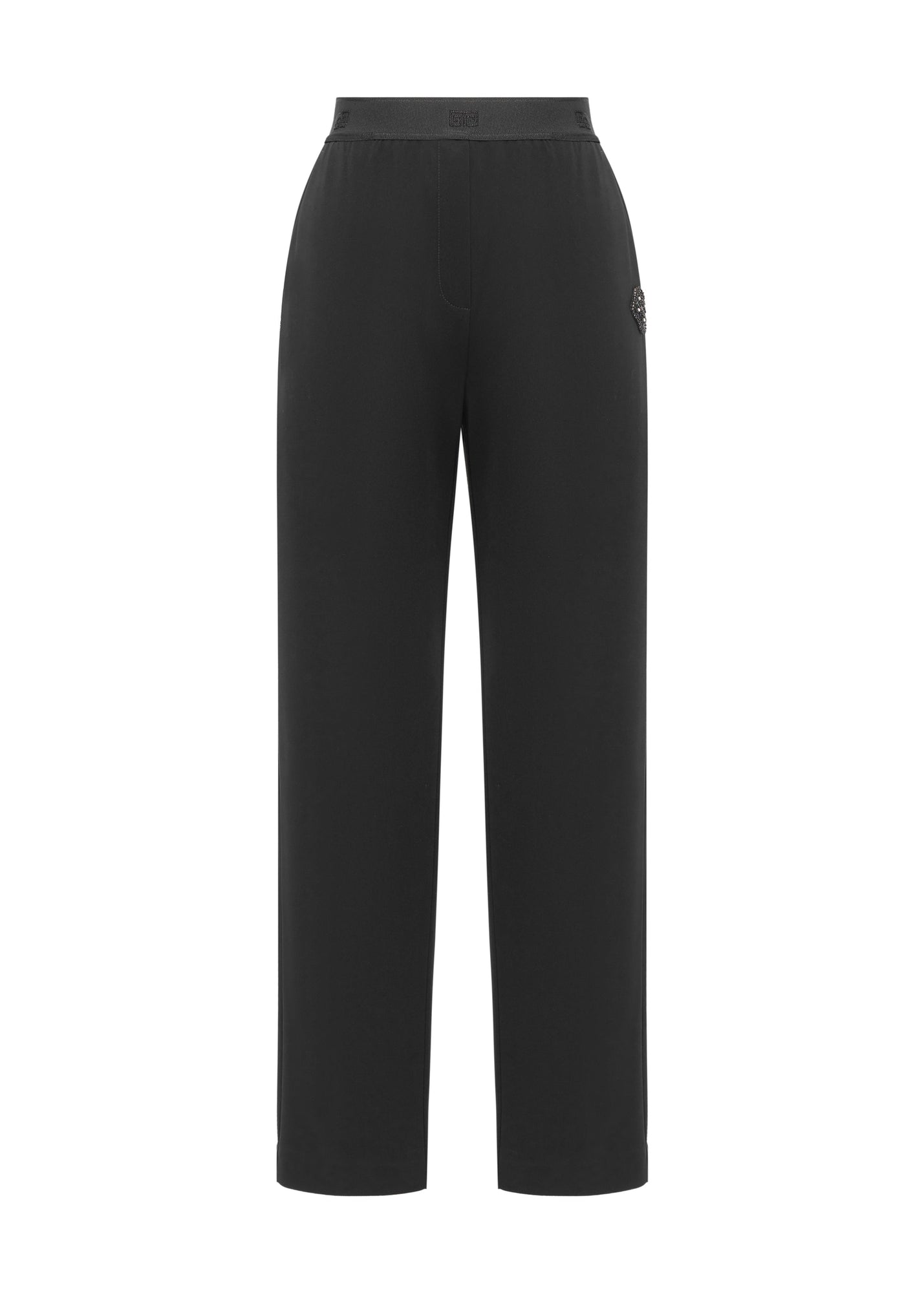 wide-leg trousers | Black