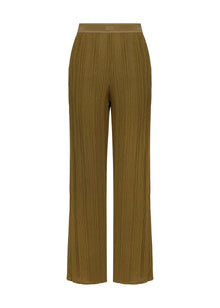 wide-leg trousers | Olive Green