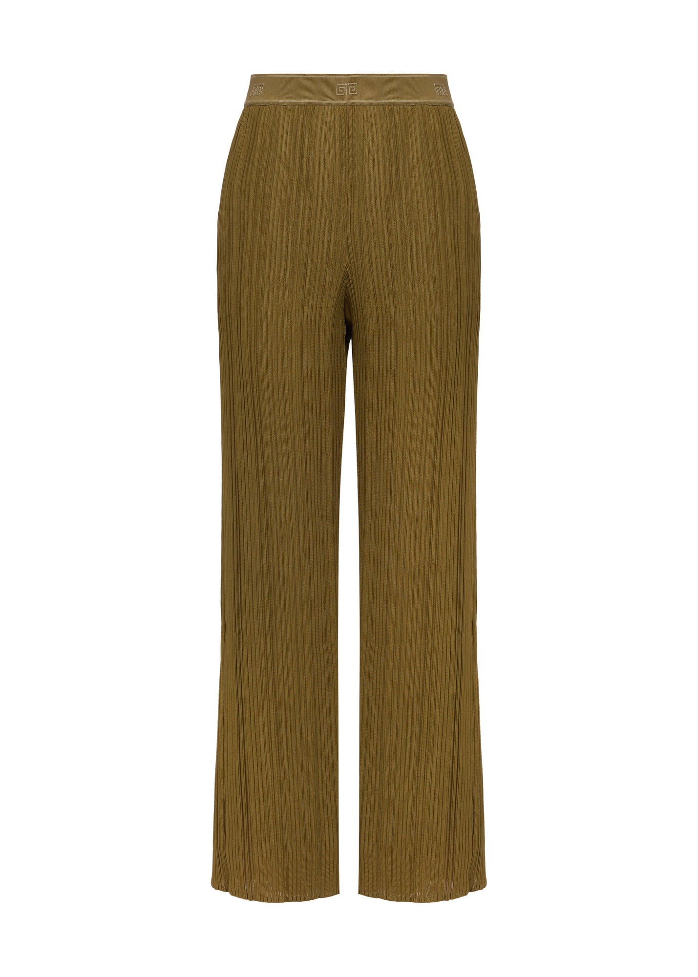 wide-leg trousers | Olive Green