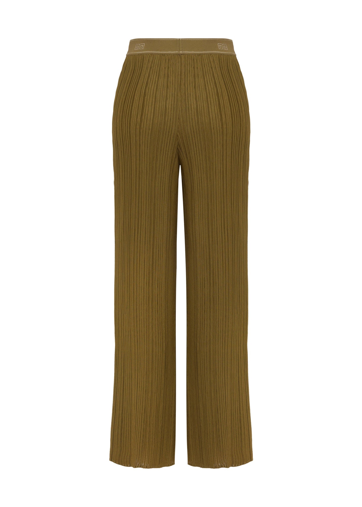 wide-leg trousers | Olive Green