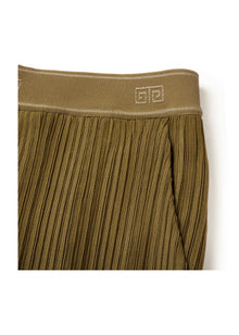 wide-leg trousers | Olive Green