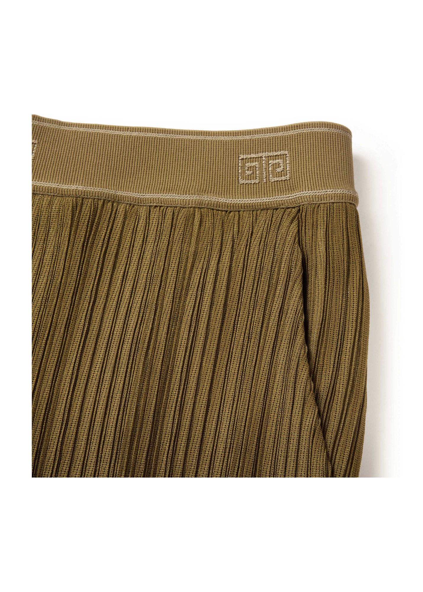 wide-leg trousers | Olive Green