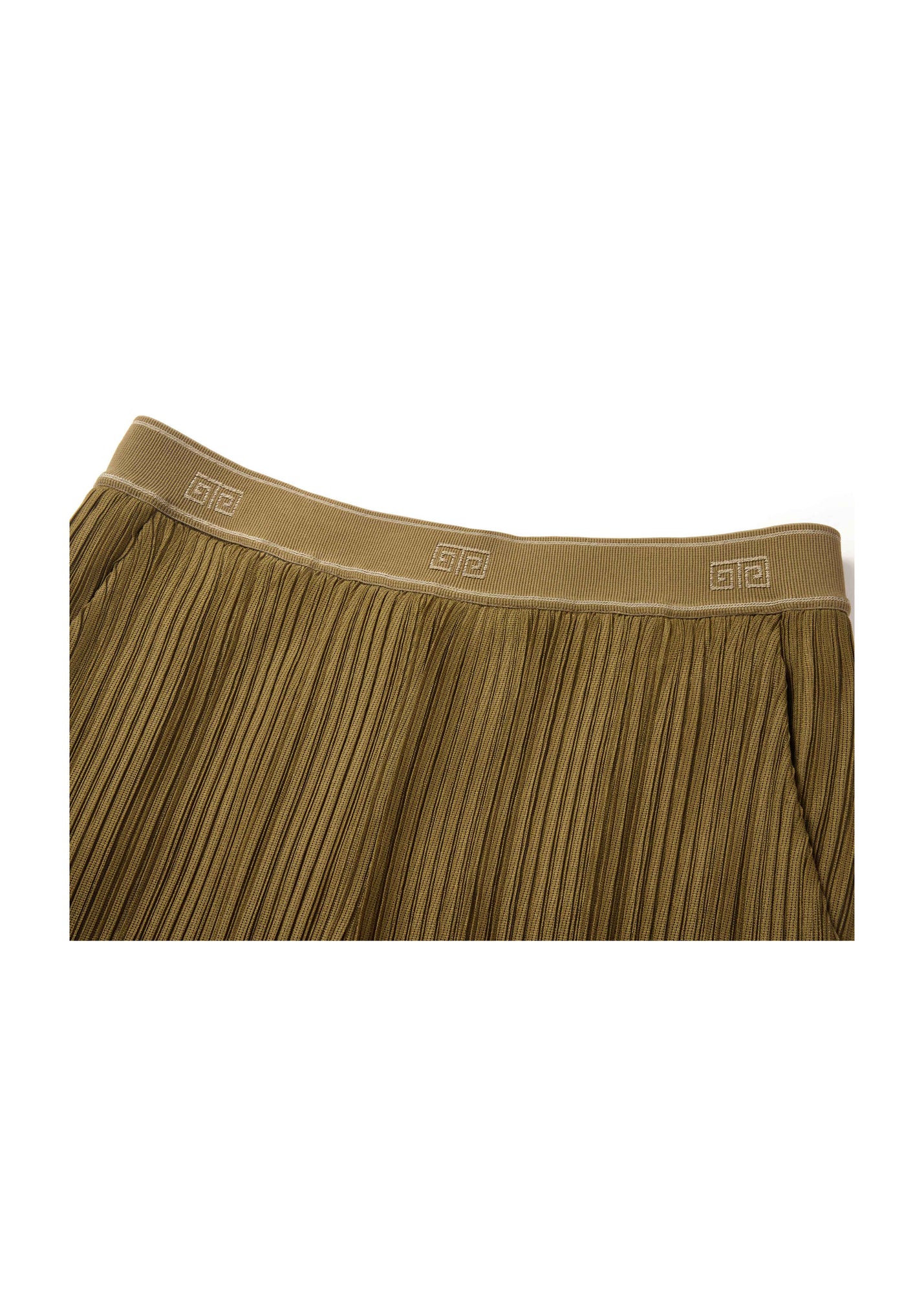 wide-leg trousers | Olive Green