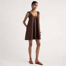 Isilda | Winnie Organic Cotton U-Neck Mini Dress in Size Extra Small