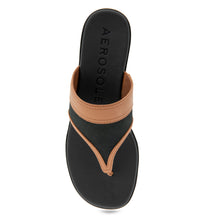 Gesa Sandal Flat | Black Canvas