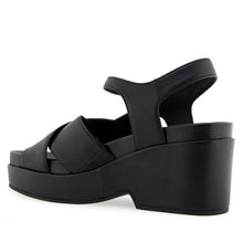 Cora Sandal Dress Platform | Black Leather