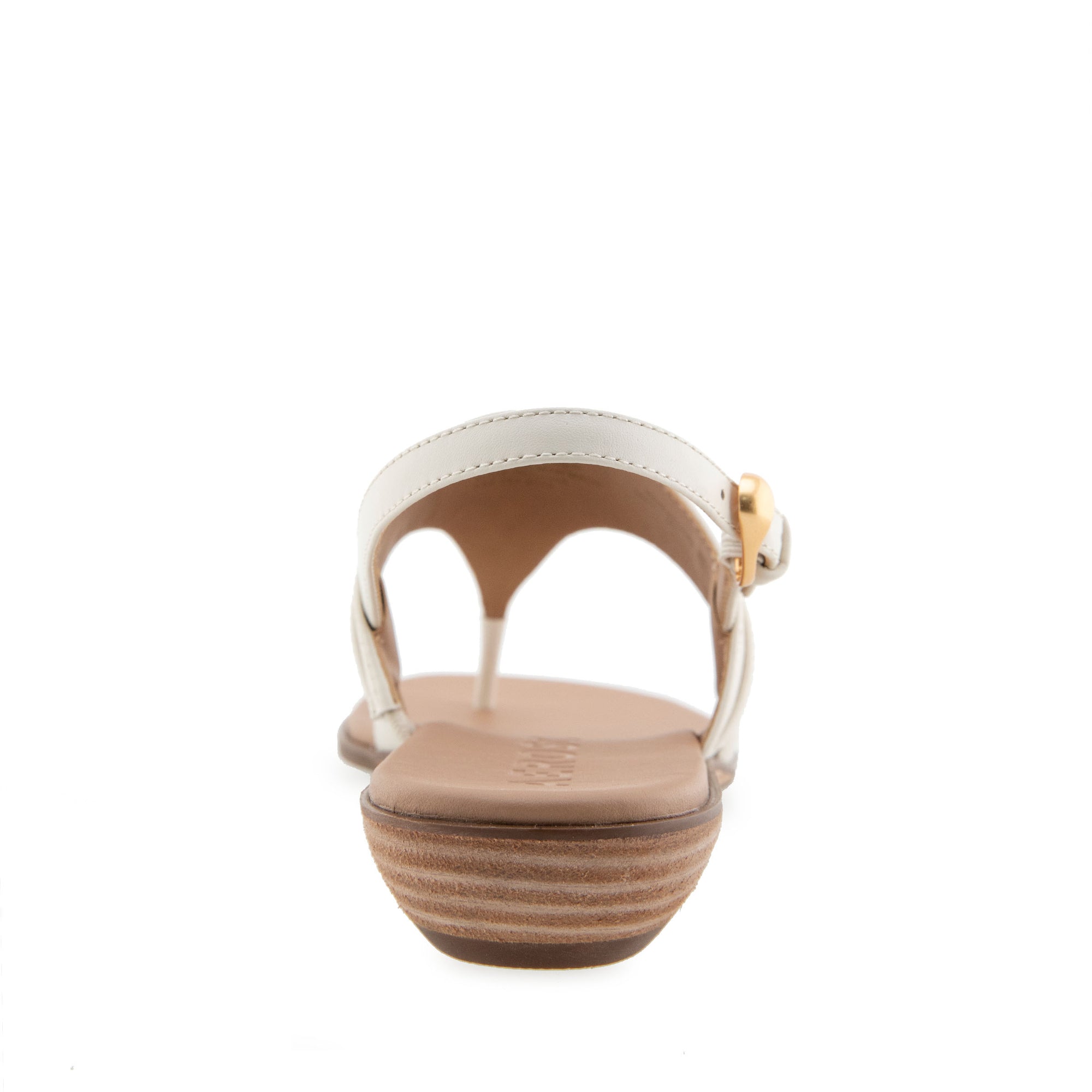 Gemal Sandal Flat | Eggnog Leather