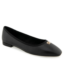 Arena Dress Flat | Black Leather