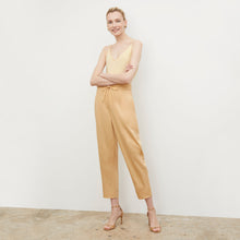 Front image of a woman wearing the Shane Pant - Everyday Twill in Butter | Lead